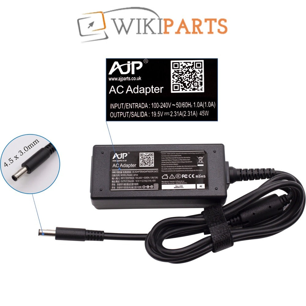 Dell 450-AKVB Originale USB-C Alimentatore 45 Watt Small Per Latitude 13 (7370), 11 (5175), XPS 13 (9360), (9365 - Foto 8