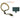 Universal Mobile Phone Anti-Theft Lanyard Braided Wrist Strap/Band Green